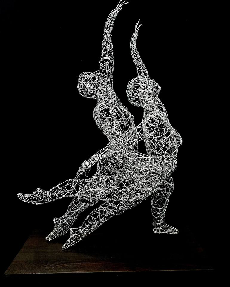 Original Figurative Love Sculpture by Simone Wojciechowski