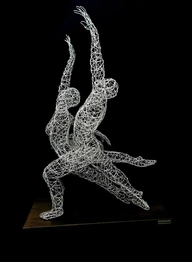 Original Figurative Love Sculpture by Simone Wojciechowski