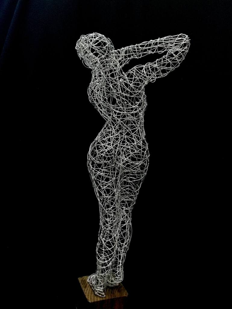 Original Figurative Nude Sculpture by Simone Wojciechowski