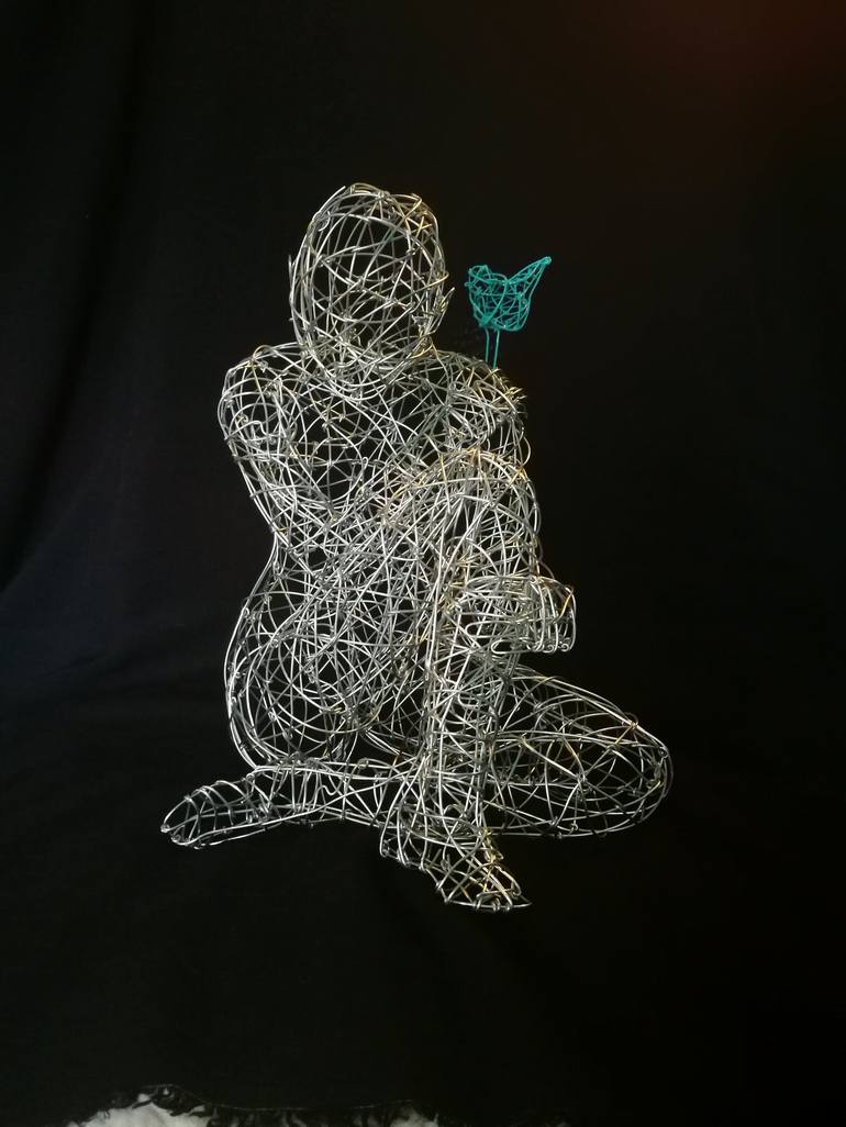 Original Figurative Women Sculpture by Simone Wojciechowski