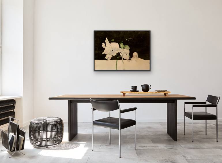 Original Art Nouveau People Painting by Anna Bulkina