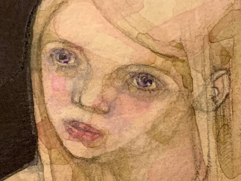 Original Art Nouveau People Painting by Anna Bulkina