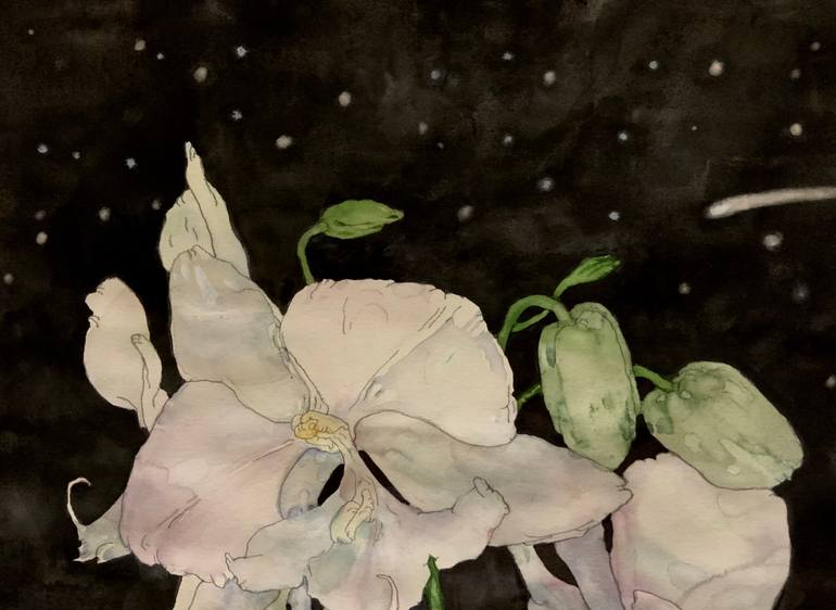 Original Art Nouveau People Painting by Anna Bulkina