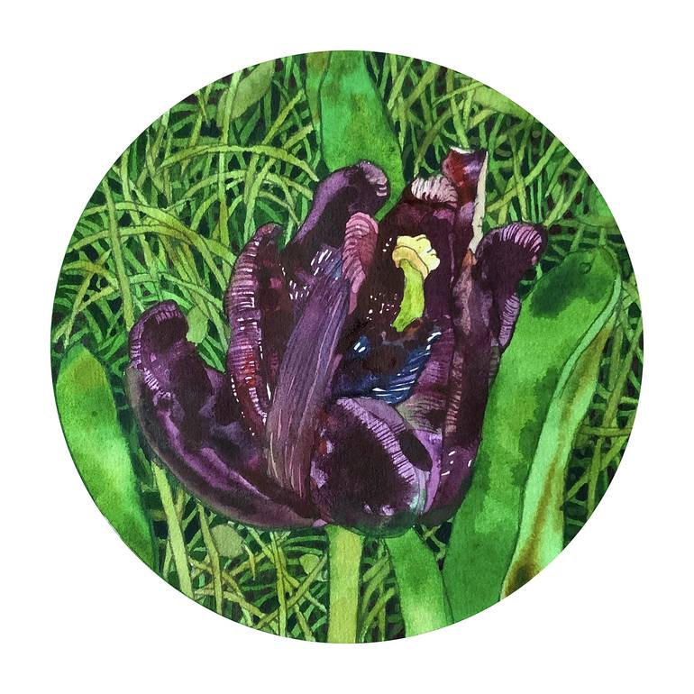 Print of Art Deco Floral Paintings by Anna Bulkina