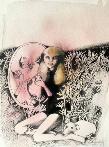 Original Figurative Botanic Mixed Media by Anna Bulkina