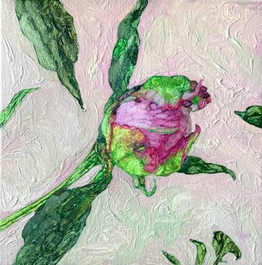 Original Minimalism Floral Painting by Anna Bulkina