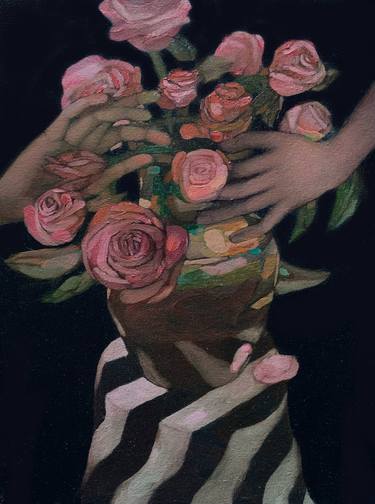 Print of Fine Art Floral Paintings by Anna Bulkina