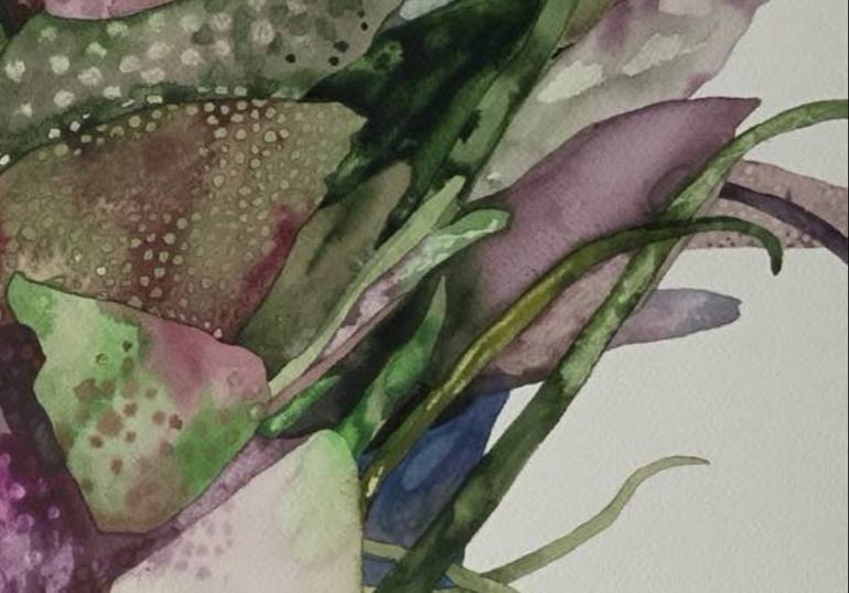 Original Abstract Floral Painting by Anna Bulkina