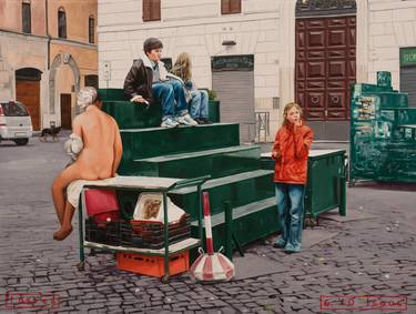 Original Realism People Paintings by Jeffrey Isaac
