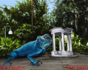 Saatchi Art Artist Jeffrey Isaac; Paintings, “lizard gardens” #art