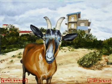 Saatchi Art Artist Jeffrey Isaac; Paintings, “goat beach” #art