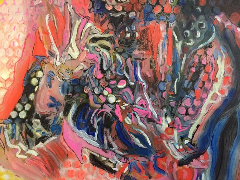 Original Conceptual Abstract Painting by Hagar Sand