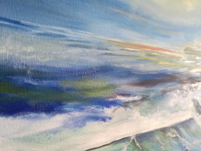 Original Realism Beach Painting by Guillermo Castro