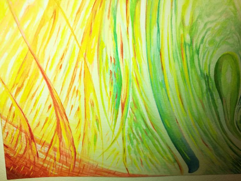 Original Abstract Fantasy Painting by Guillermo Castro