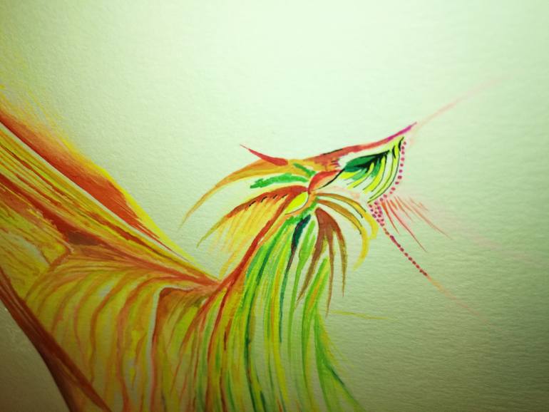 Original Abstract Fantasy Painting by Guillermo Castro