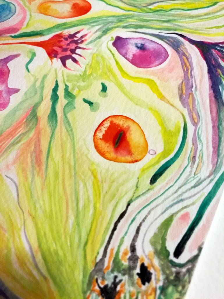 Original Abstract Expressionism Abstract Painting by Guillermo Castro