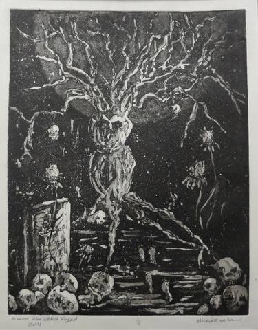 Tree of Owl and the grave - Limited Edition of 4 thumb