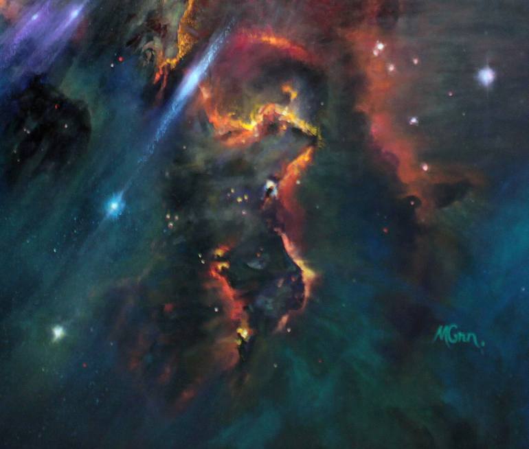 mystic mountain nebula graffiti