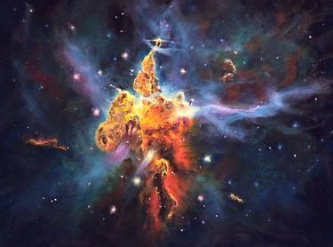 Print of Fine Art Outer Space Paintings by Marie Green
