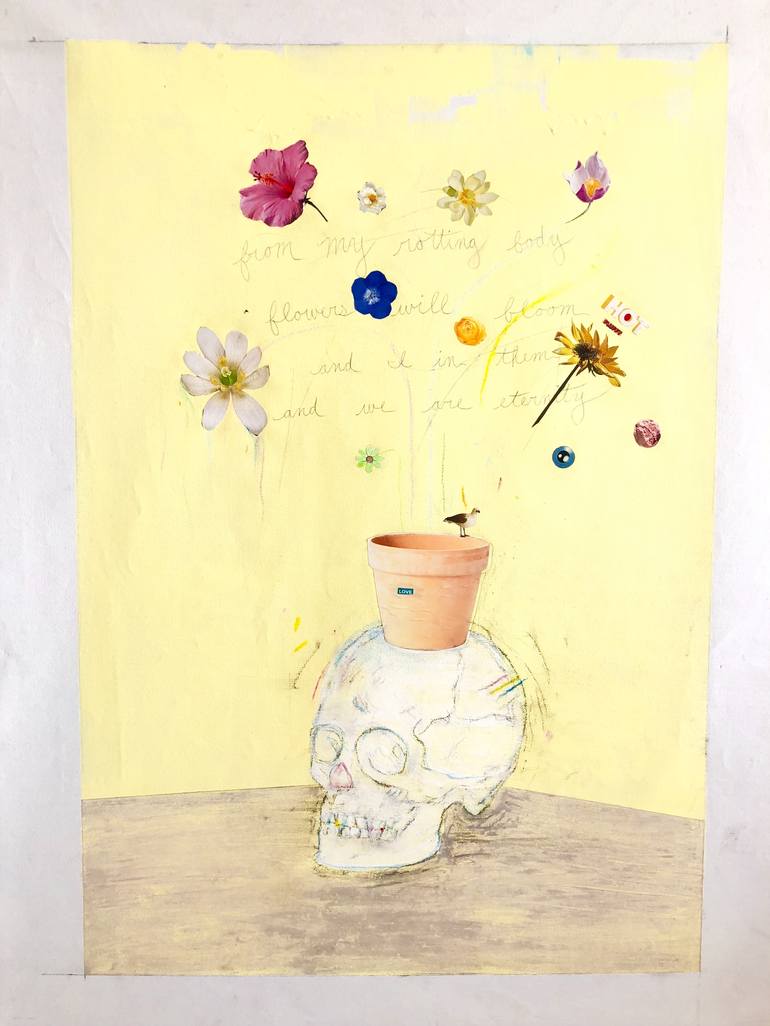 Original Conceptual Floral Painting by gilbane peck