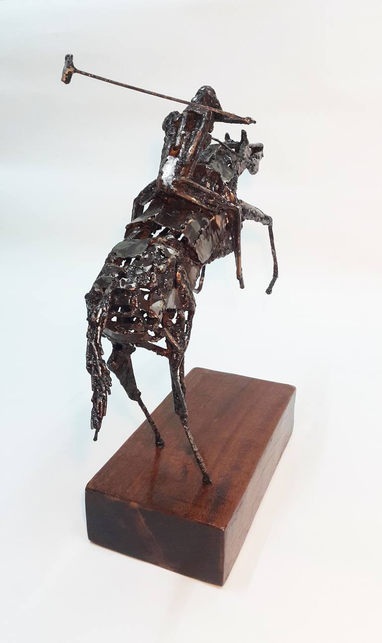 Original Abstract Sport Sculpture by Aboud Fares