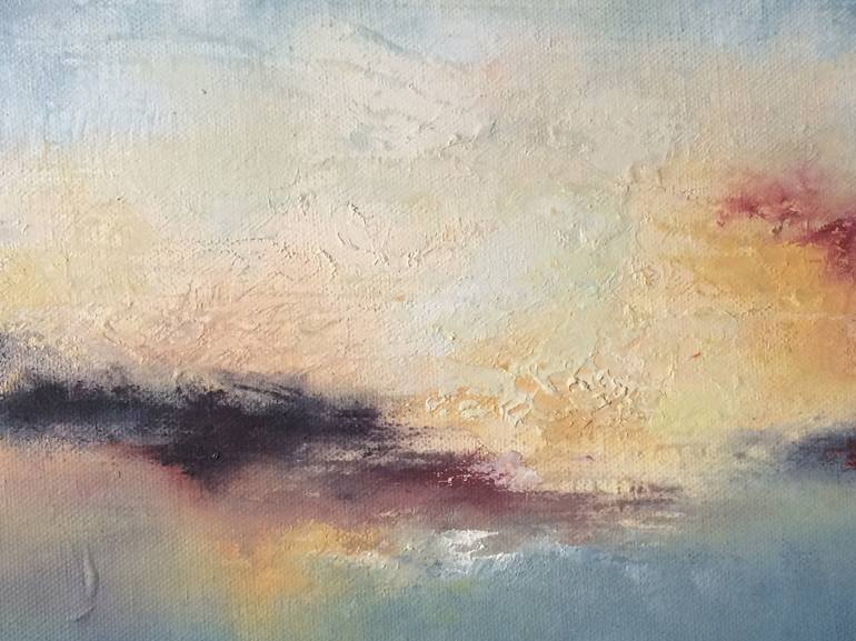 Original Abstract Expressionism Landscape Painting by Lydia Orange