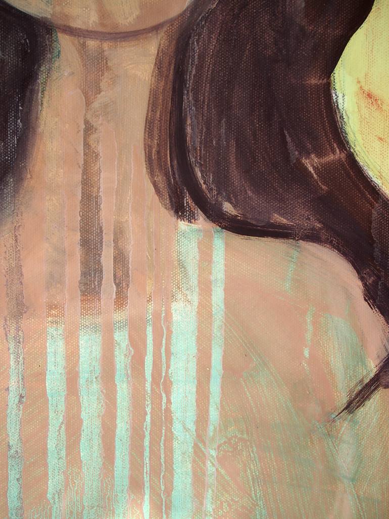 Original Abstract Expressionism People Painting by Elizabeth Anders