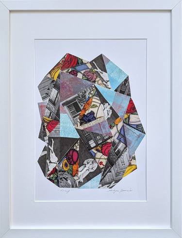 Original Geometric Collage by Robyn Dansie