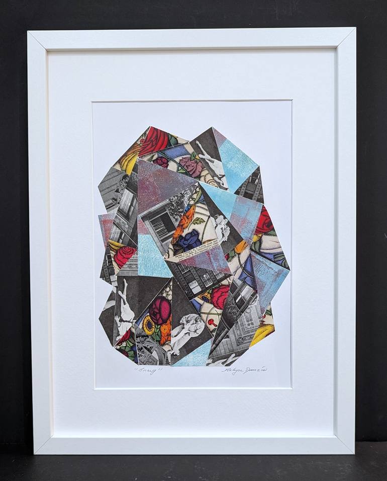 Original Abstract Geometric Collage by Robyn Dansie