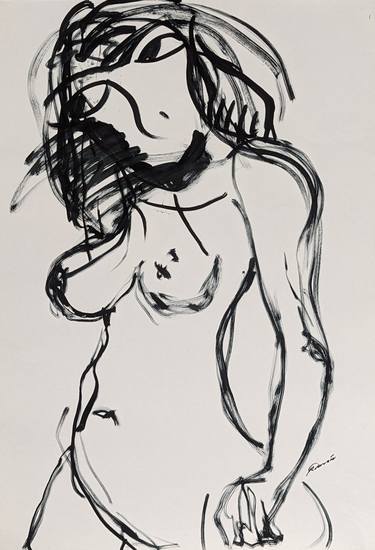 Original Abstract Nude Drawings by Robyn Dansie