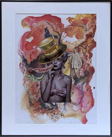 Original Abstract Fantasy Collage by Robyn Dansie