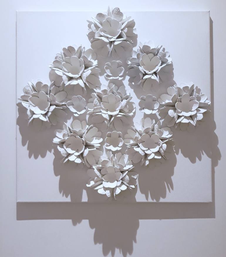 Original Abstract Floral Installation by Robyn Dansie