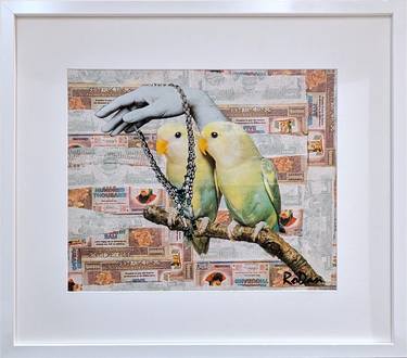 Original Figurative Animal Collage by Robyn Dansie