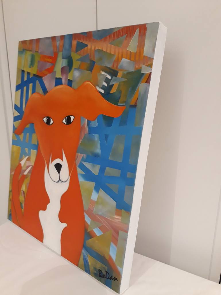 Original Abstract Animal Painting by Robyn Dansie