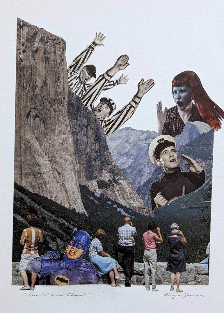Original Conceptual People Collage by Robyn Dansie