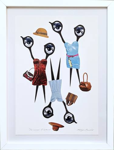 Original Dada Fashion Collage by Robyn Dansie