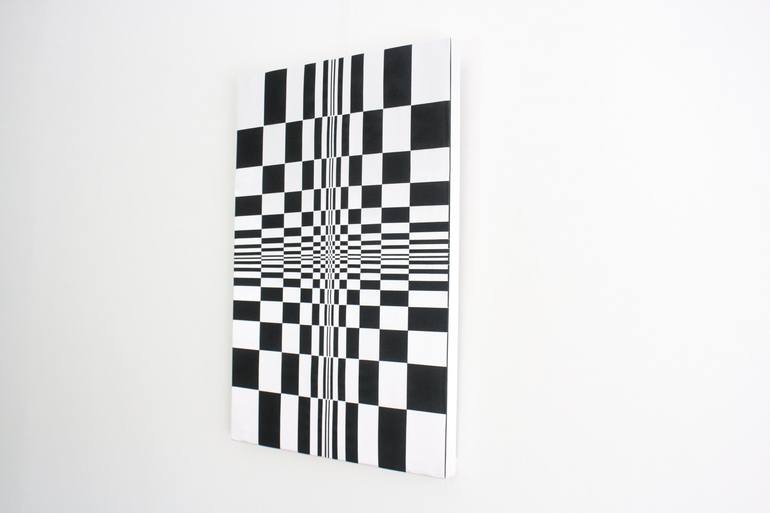 Original Abstract Geometric Collage by Jessica van den Heuvel