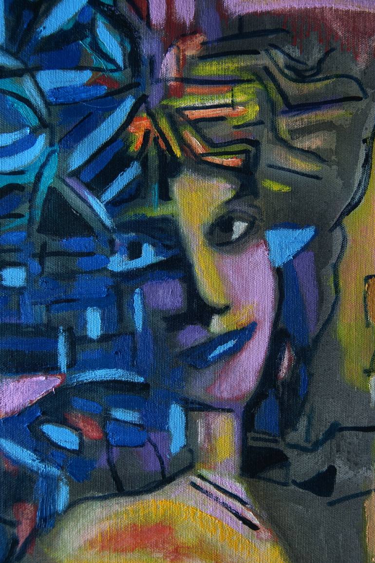 Original Abstract People Painting by Gerhardt Isringhaus