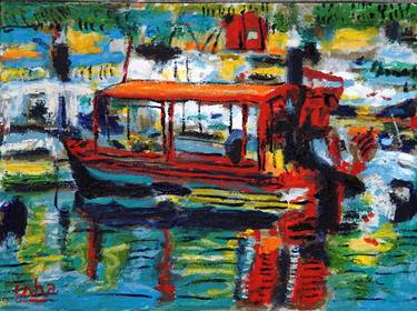 Original Expressionism Boat Paintings by Gerhardt Isringhaus