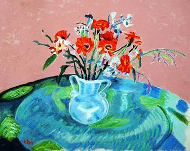 Original Expressionism Still Life Paintings by Gerhardt Isringhaus