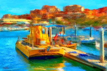 Print of Impressionism Boat Mixed Media by Gerhardt Isringhaus
