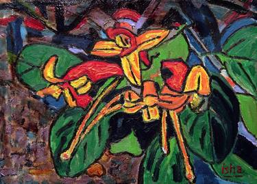 Original Expressionism Floral Paintings by Gerhardt Isringhaus