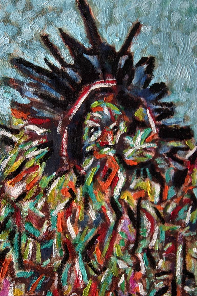 Original Abstract People Painting by Gerhardt Isringhaus