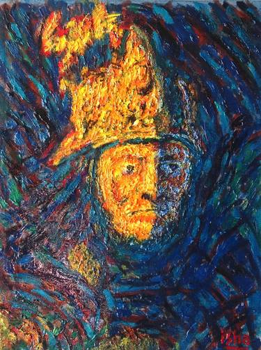 Helmeted Gold Man (after Rembrandt) thumb