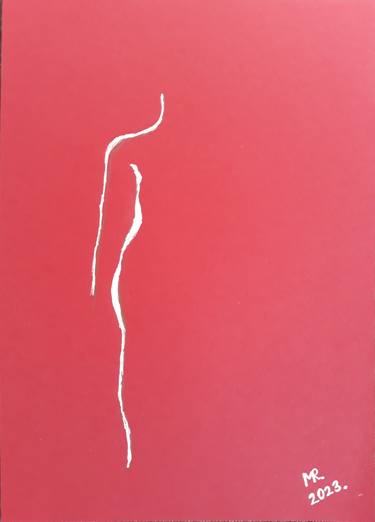 Print of Illustration Nude Drawings by MARIE RUDA