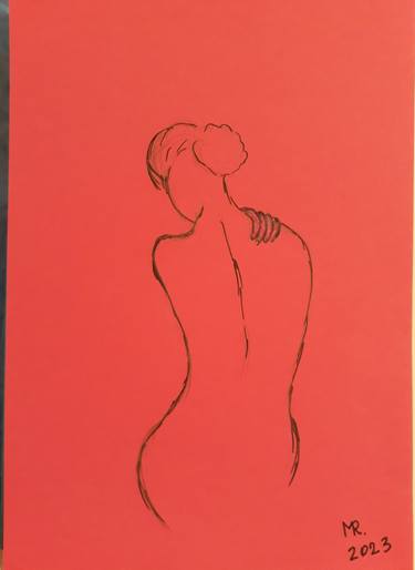 Original Nude Drawings by MARIE RUDA