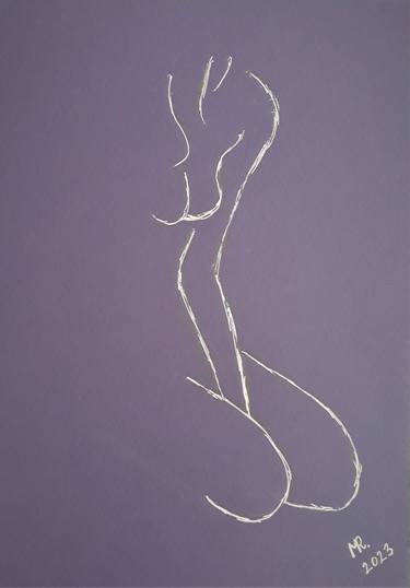 Original Nude Drawings by MARIE RUDA