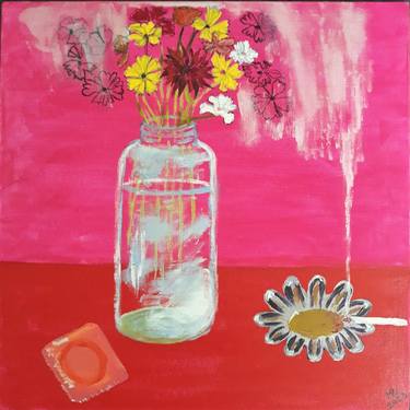 Original Still Life Paintings by MARIE RUDA