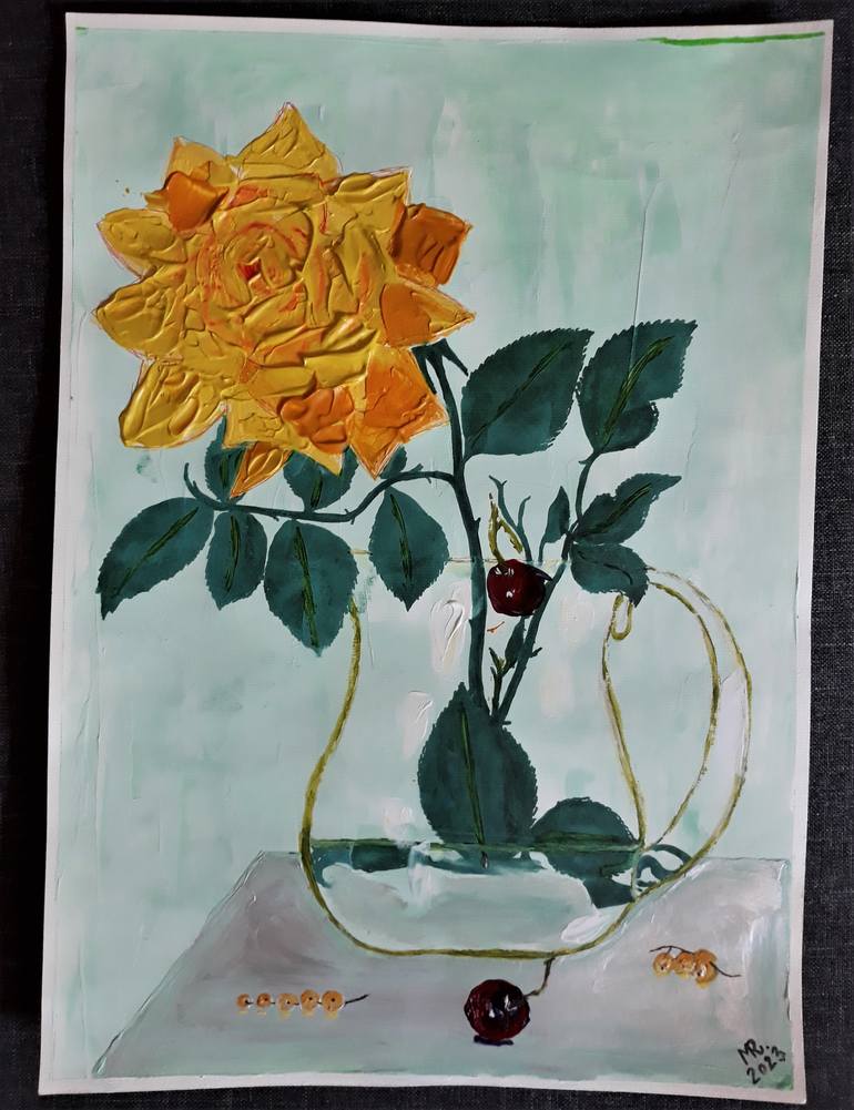 Original Illustration Still Life Painting by Marie Ruda