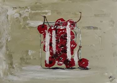 Original Modern Still Life Paintings by MARIE RUDA